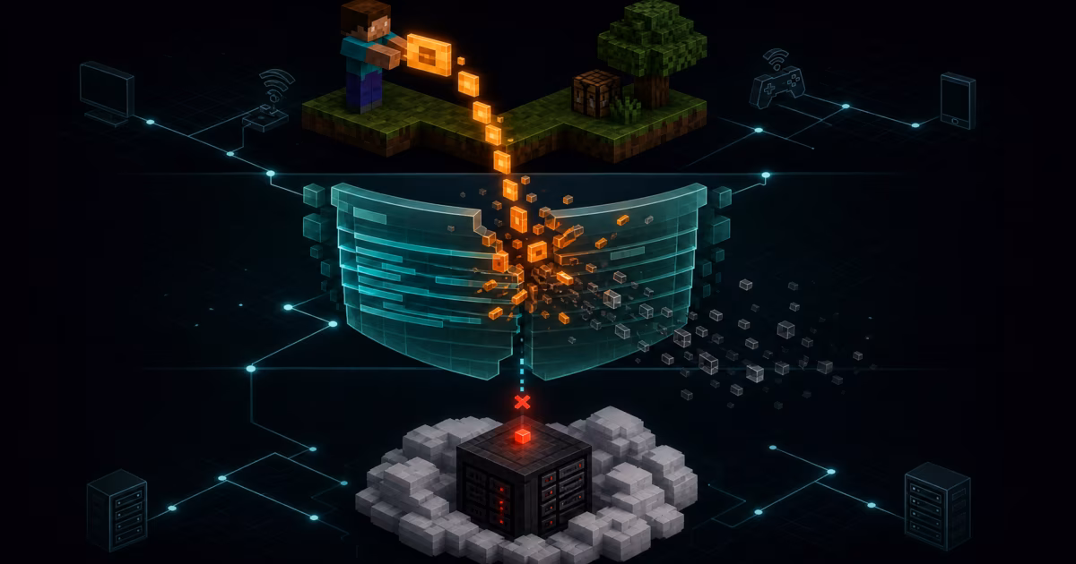 DNS query being blocked by a filter shield, preventing game authentication